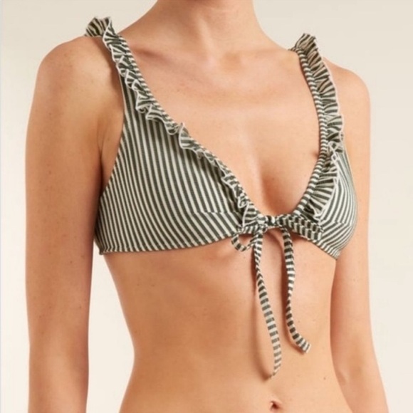 NWT Solid & Striped The Milly Top Bikini Swim Top Medium - Picture 1 of 6